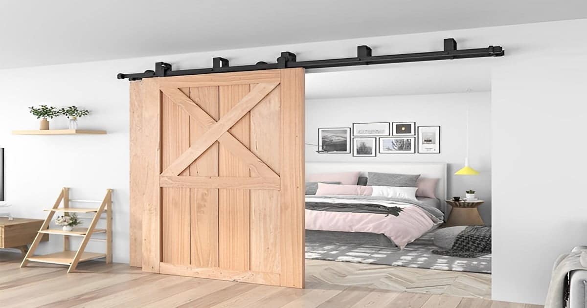 Mẫu cửa gỗ lùa 1 cánh cho phòng ngủ